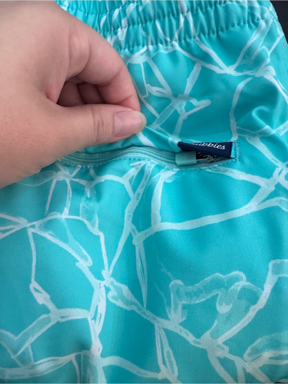 NWT Chubbies Mint Green and Blue Men's Swim Shorts Size Medium 7” - Picture 11 of 11